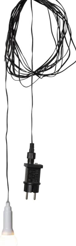 LIGHTY Lampupphäng Utomhus 750cm Svart/Vit