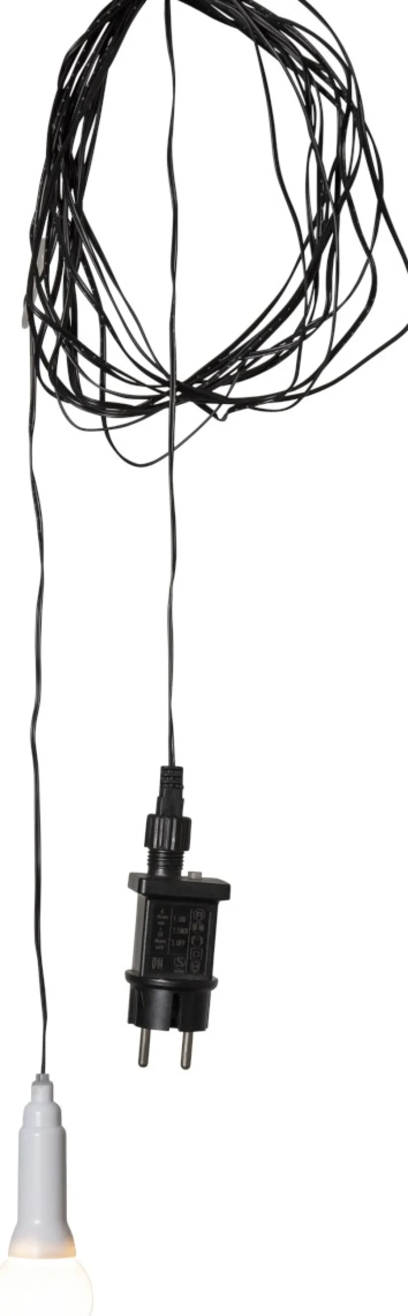 LIGHTY Lampupphäng Utomhus 750cm Svart/Vit