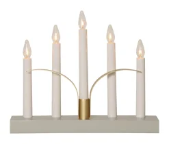 LILJA Ljusstake 5L 30cm Grå