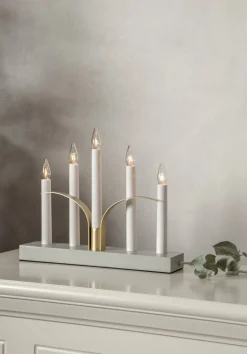 LILJA Ljusstake 5L 30cm Grå