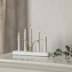 LILJA Ljusstake 5L 30cm Vit