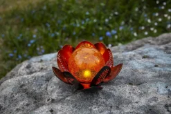 LILLY Solcellsdekoration 24cm Amber