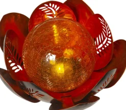 LILLY Solcellsdekoration 24cm Amber