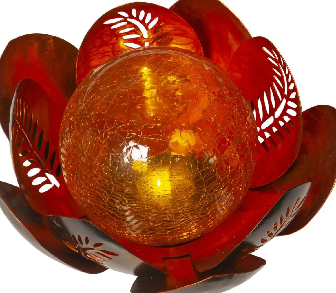 LILLY Solcellsdekoration 24cm Amber