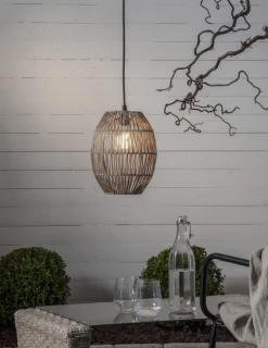 LINDE Lampskärm Utomhus 30cm Beige IP44