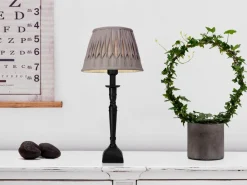 LINNE VECKAD Lampskärm 16/25cm Grå