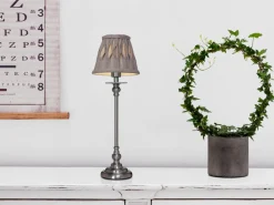 LINNE VECKAD Lampskärm 8/14cm Grå