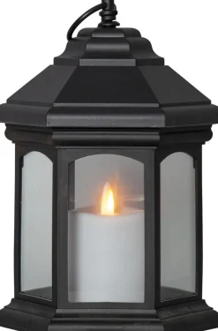 LINTA Lykta Batteri 26cm Svart IP44