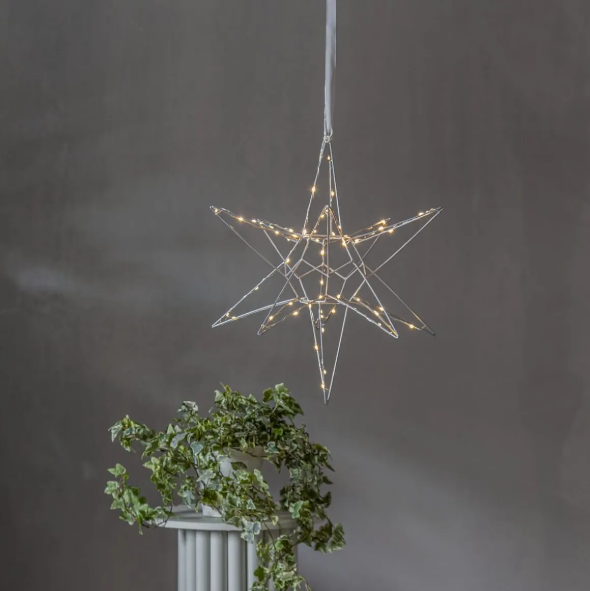 LIZZY Stjärna 47cm 60LED Silver