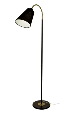 LJUSDAL Golvlampa 1L 140cm Svart/Matt Mässing