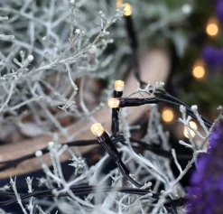 Ljusgardin Dura String LED Svart