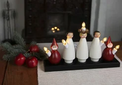 Ljusstake Luciakör Flerfärgad