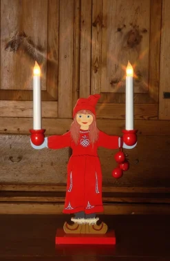 Ljusstake Sundborn Flicka