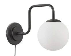 LONDON Vägglampa 21cm Svart