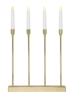 LOTTIE Ljusstake Batteri 4L 48cm Mässing