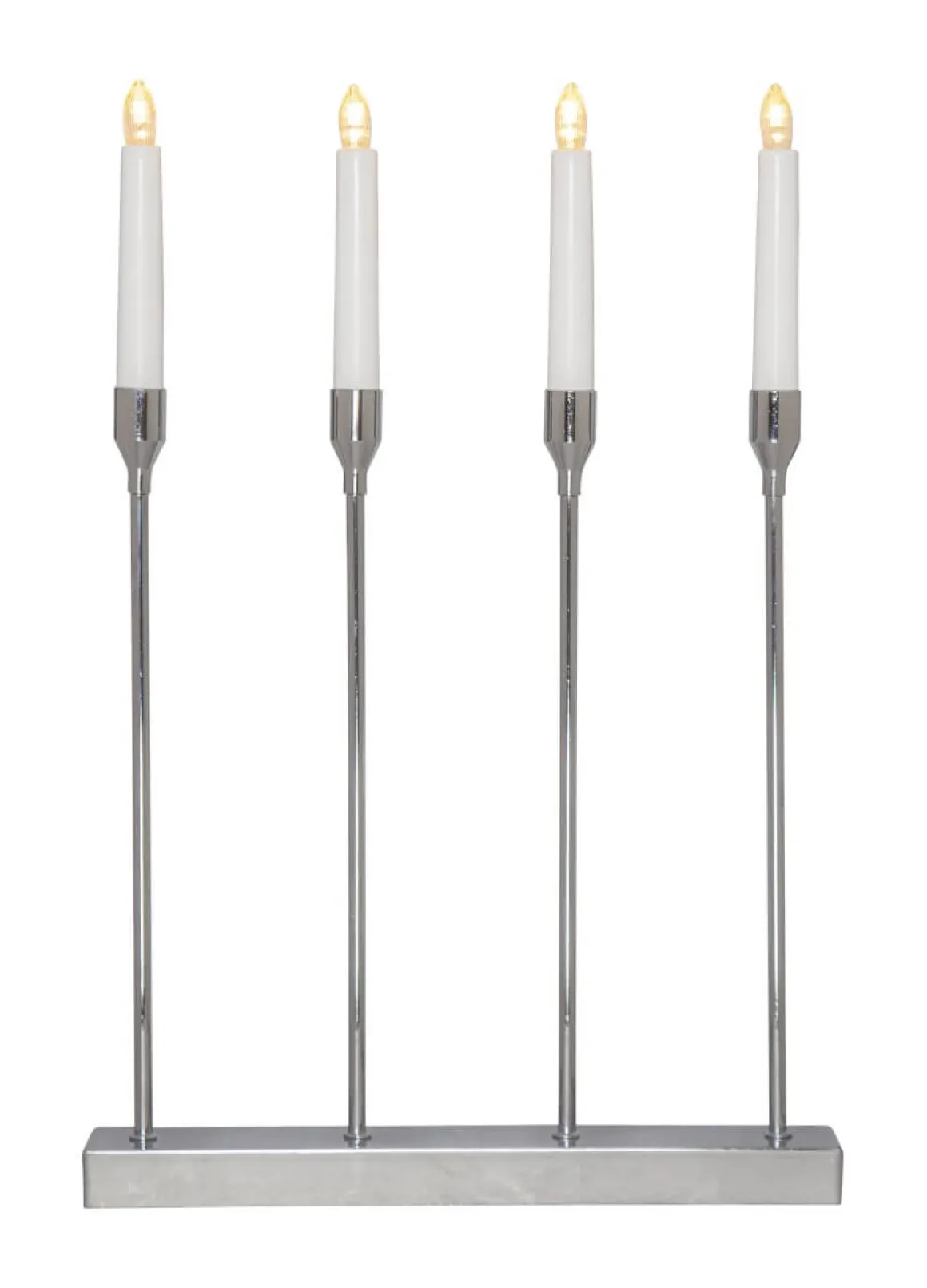 LOTTIE Ljusstake Batteri 4L 48cm Krom