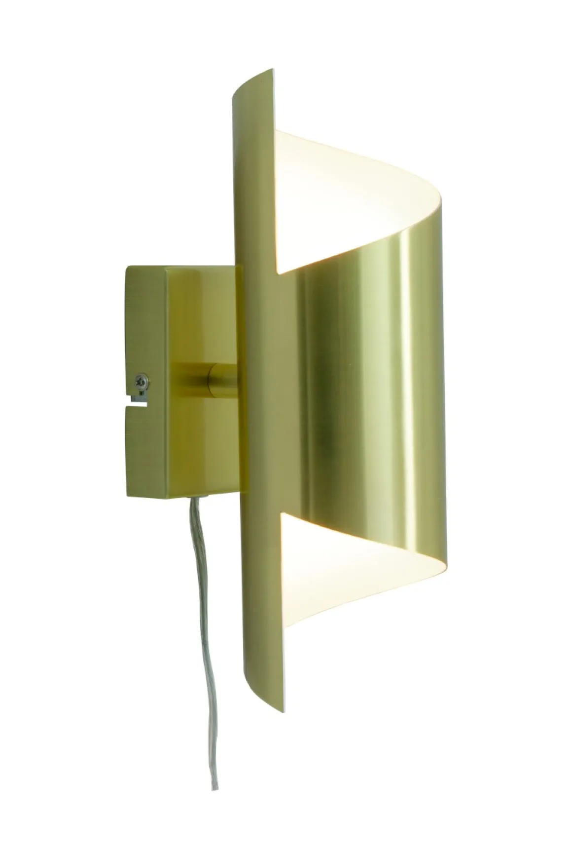 LUCILE Vägglampa 27cm Matt Mässing/Vit