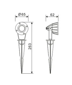 LUMINUS Allroundspot 10cm 12V Svart IP65