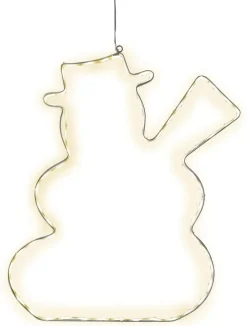 LUMIWALL Siluett Snögubbe 46cm 60LED IP44