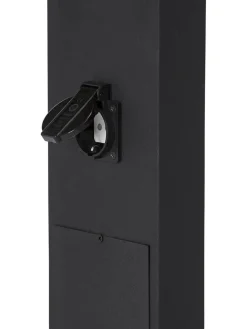 LUTON Stolpbelysning IP44 100cm Svart