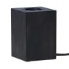 LYS Lampfot E27 10cm Svart