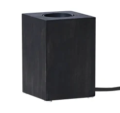 LYS Lampfot E27 10cm Svart