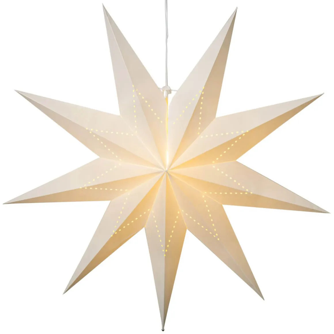 LYSA Pappersstjärna 80cm Vit