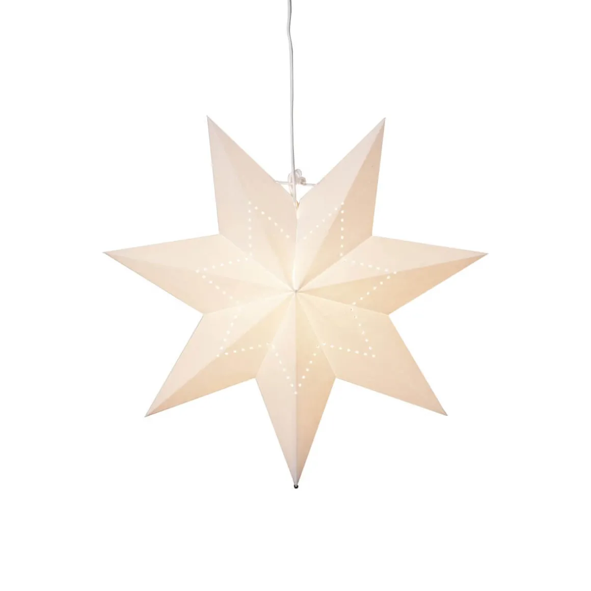 LYSA Pappersstjärna 43cm Vit