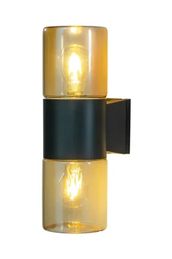 LYSEKIL Vägglampa Ute 34cm Svart IP44