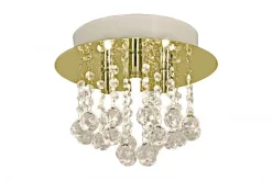 MADELENE Plafond 26cm Mässing/Klar