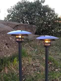 MALVA Pollare 2p 50cm LED, Trafo, Kabel - Antracitgrå 12V IP44