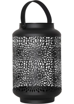 MANDALA Solcellslykta 30cm Svart
