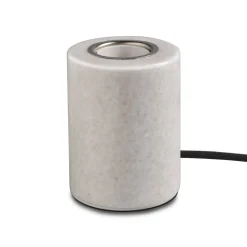MARBLE Lampfot E27 10,5cm Blank Vit