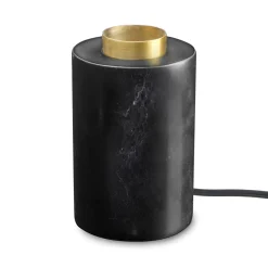 MARBLE Lampfot E27 14cm Svart