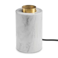 MARBLE Lampfot E27 14cm Vit