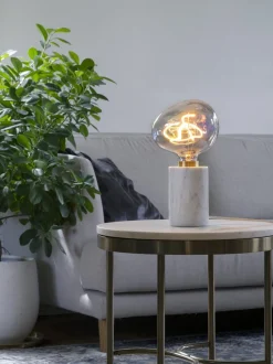 MARBLE Lampfot E27 14cm Vit