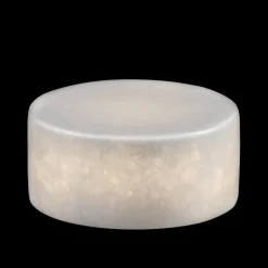 MARBLE S Bordsljus Äkta Marmor 8x4cm Vit