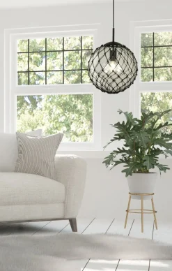 MARINE Taklampa 30cm Svart/Klar