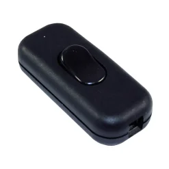 MELLANSTRÖMBRYTARE 230V 2A 1-pol Svart