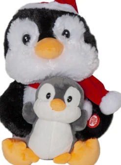 MERRY PAL Inomhusdekoration Pingviner Batteri 25cm Svart