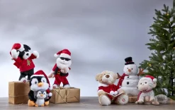 MERRY PAL Inomhusdekoration Pingviner Batteri 25cm Svart