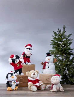 MERRY PAL Inomhusdekoration Pingviner Batteri 25cm Svart