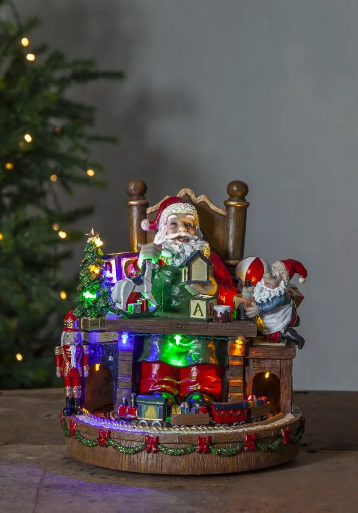 MERRYVILLE Panorama Juldekoration Batteri 25cm