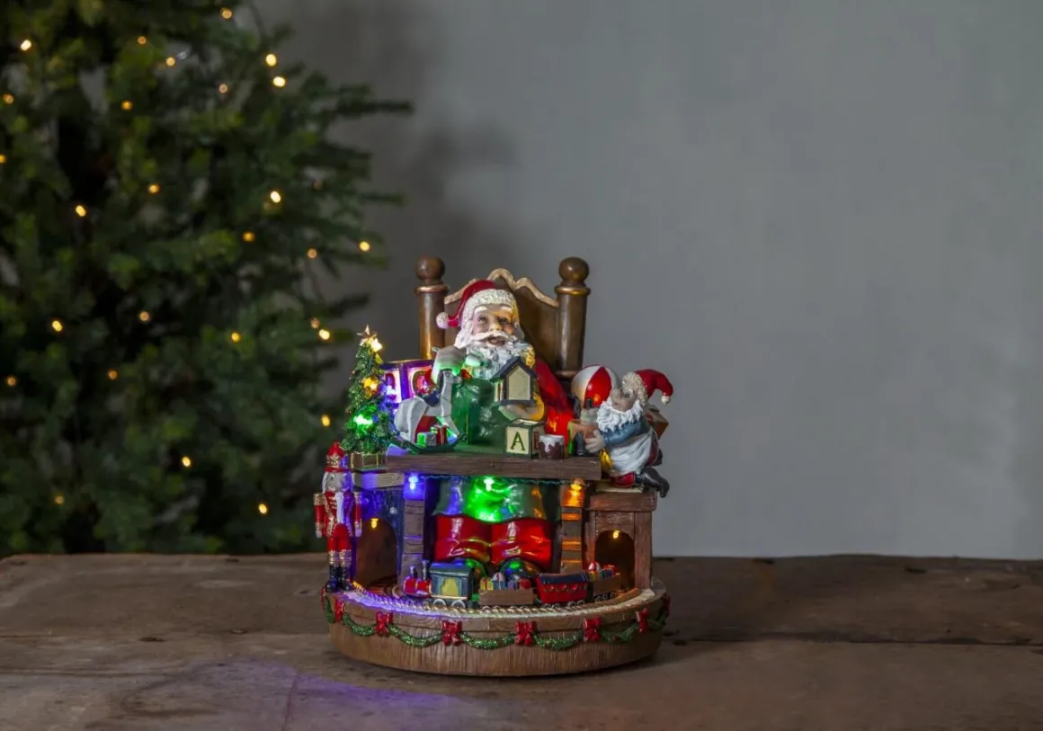 MERRYVILLE Panorama Juldekoration Batteri 25cm