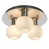 MESSINA Plafond Bad 3L 28cm Krom/Opalvit IP44