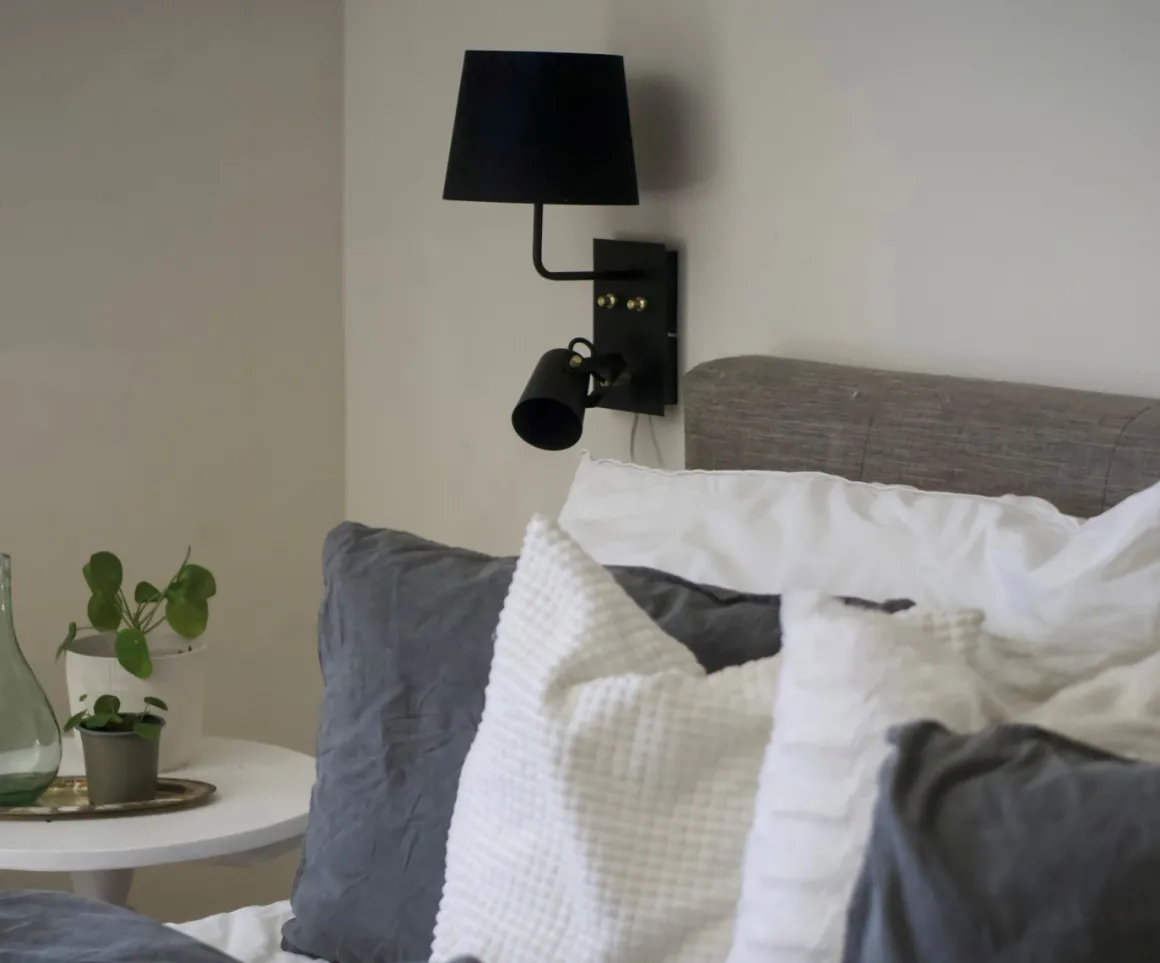 METZ Vägglampa 42cm Svart/Matt Mässing