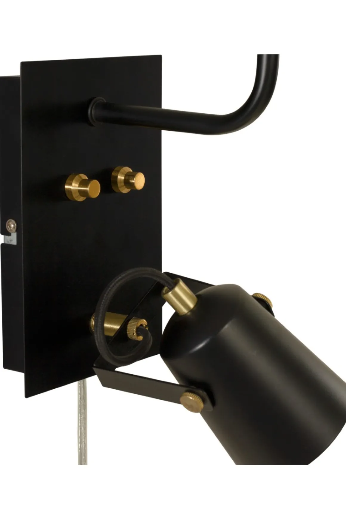 METZ Vägglampa 42cm Svart/Matt Mässing