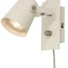 METZ Vägglampa 18cm Vit/Stål