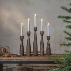 MIDJA 2.0 Ljusstake 5L 47cm Brun