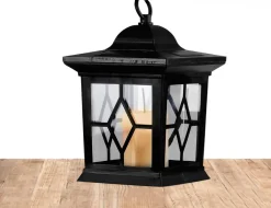 MILAN Solcells-Lykta 50cm Svart